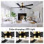 Ventilateur de plafond standard à DEL à 5 pales Athanafis avec télécommande et ensemble d'éclairage inclus-664920889-625809390-653865801