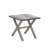 SeeHill Aluminum Resin Top Side Table, 19.3" x 18.2", UV-Resistant, Weatherproof, Durable for Balcony, Porch, Garden, Commercial Spaces, Dark Gray
