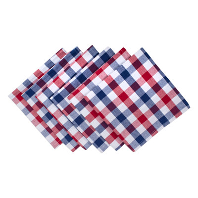 Serviette de table en coton 20 po Silberman Checkers