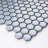 Porcetile Hex 10.24 in. x 11.82 in. Hexagon Glossy Porcelain Mosaic Wall and Floor Tile-50385476