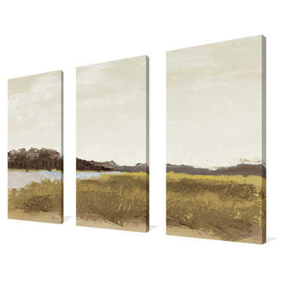 «Midland» par Jenny Green, peinture sur toile tendue 3 pièces