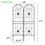 Paquet de 2, treillis d'extérieur 71 po x 19,7 po, métal antirouille pour plantes, support à fleurs de jardin, noir, support à rouille robuste, concombre, assemblage facile