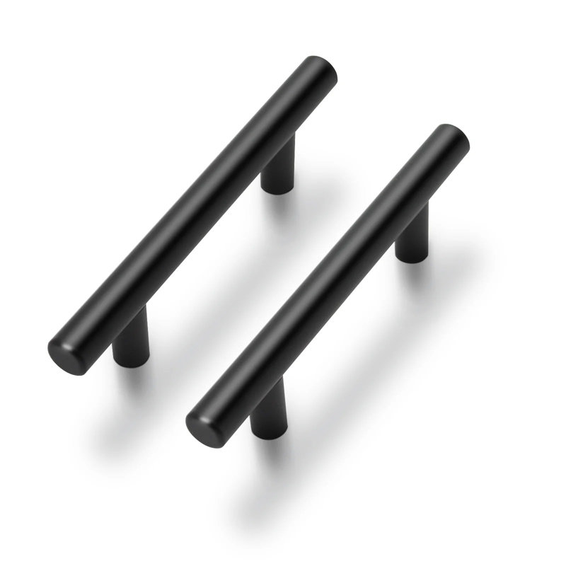 Modern Cabinet Pulls, 3", Black