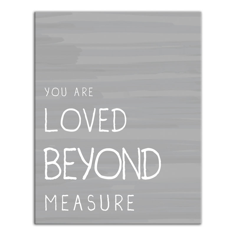 Art sur toile, "aimé measure" Bullard, H 14 po x l 11 po x P 1,25 po