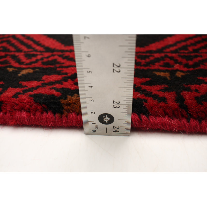 Tapis rouge Royal Baluch 3 pi 1 po x 6 pi 2 po