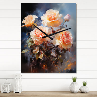 Jerimah - Floral Wall Clock Oversized