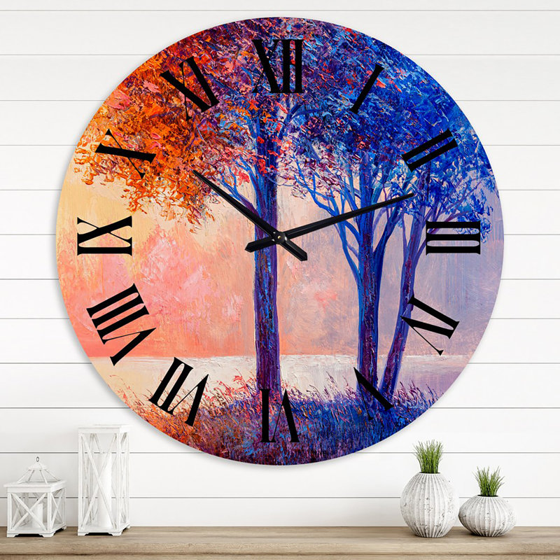 Horloge murale Lake River, Grand