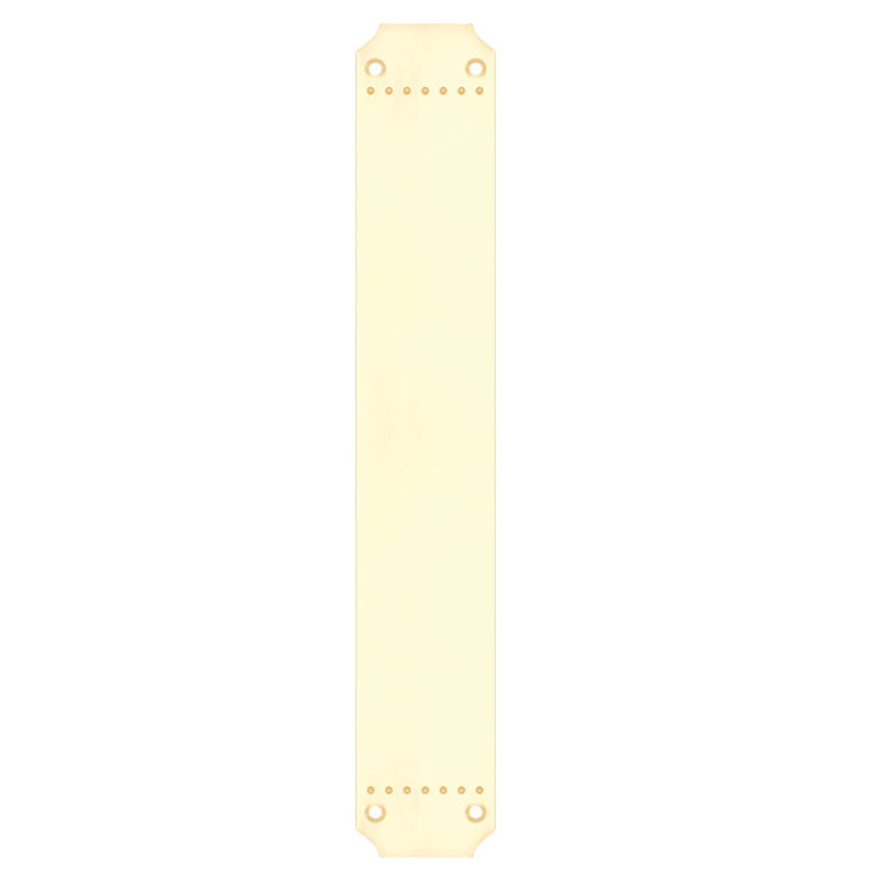 Finger Back Plate, Polished Brass