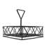 Support d'organisation de condiments pour table en métal noir 8 x 8 x 7 po Fixturedisplays® 9B58961F811A47B4AAA0ADC66A969FFC