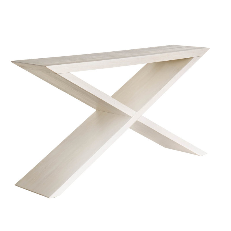 Dwell 60'' W Solid Wood Console Table, Ivory