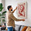 Intertwined Koi Japandi - Wrapped Canvas-2045914944-2045915003