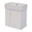 Meuble-lavabo flottant moderne avec lavabo en céramique