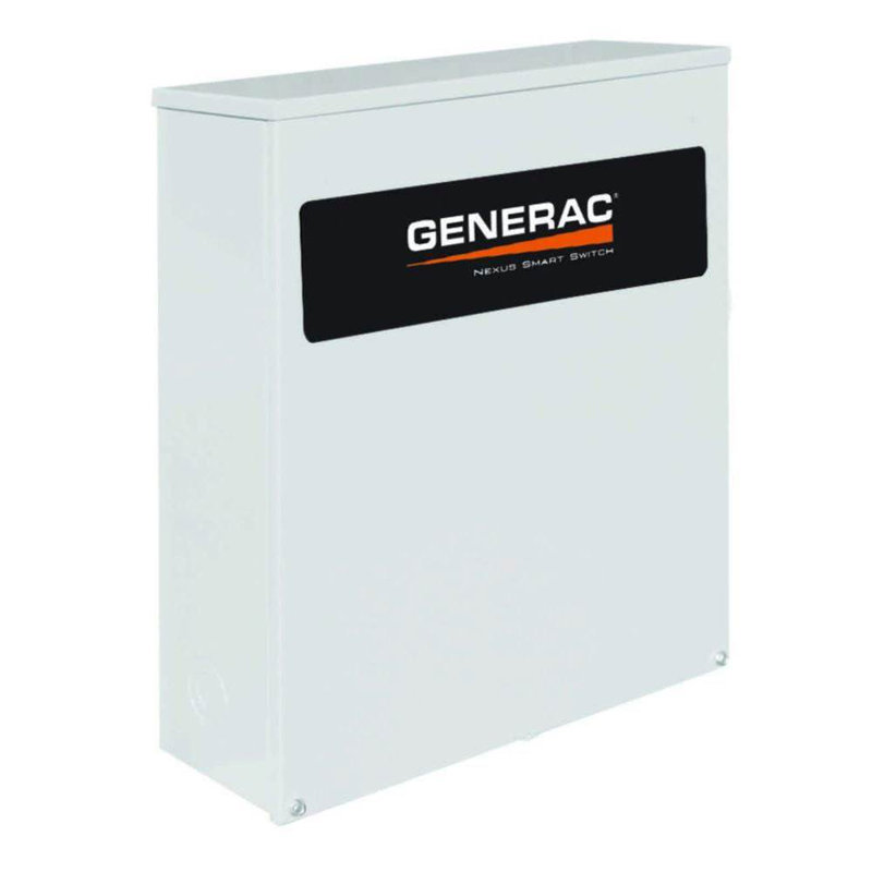 Commutateur intelligent de transfert automatique monophasé 100 ampères avec gestion de l'alimentation Generac