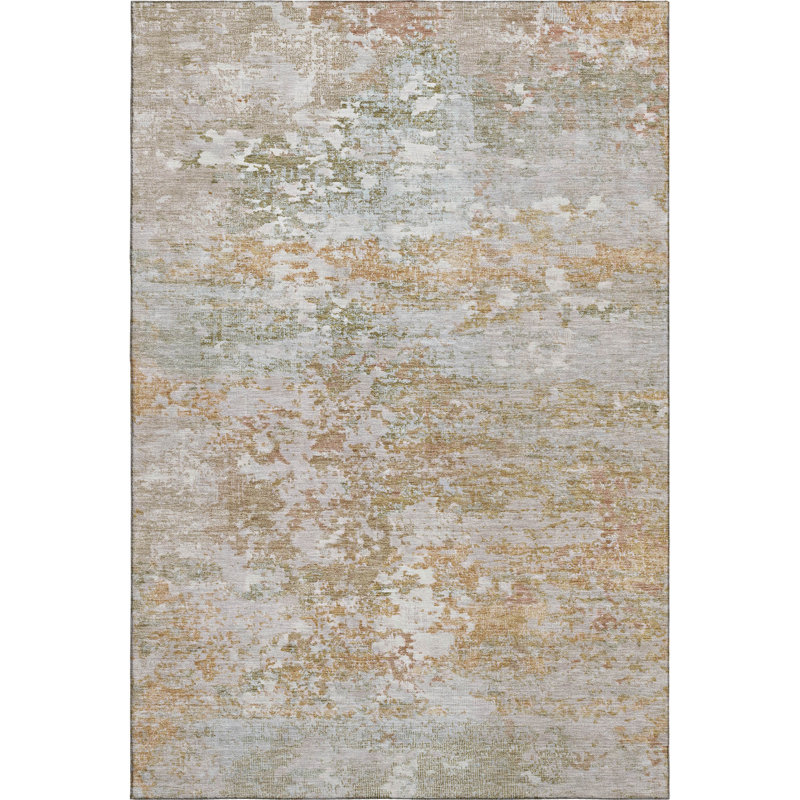 Premium Machine Washable Ashington AMF1830 Modern Rug, Rectangle 8' x 10'