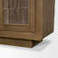 Buffet 4 portes en bois brun foncé Marica Valterra avec marbre cappuccino-62865301