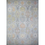 Oushak Collection, Transitional One-of-a-Kind Rectangle 9'9" X 13'8" Hand Knotted Area Rug