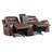 Denby 77.5" Traditional Faux Leather Double Reclining Loveseat with Integrated Console, Nailhead Trim & High-Density Foam over Pocket Coils-106769853-110842265