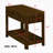 Rectangular End Table with Storage Shelf and Wood Legs-730782977