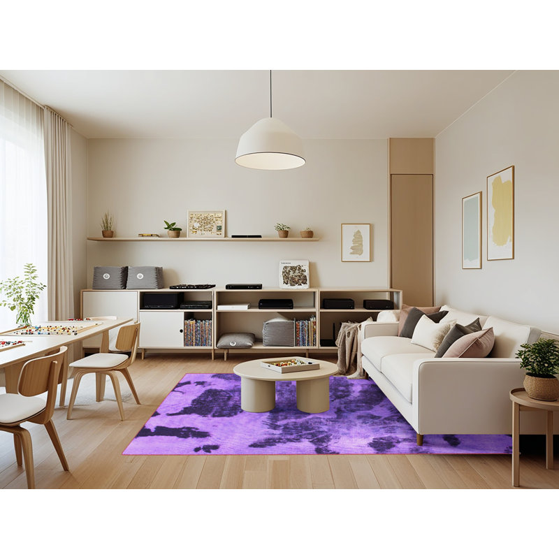 Tapis mauve Kamiria, Rectangle 7 pi x 9 pi