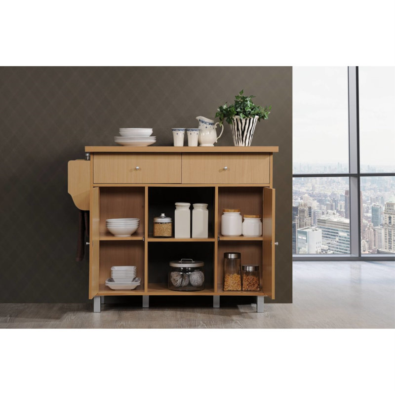 Wood Kitchen Island, Beech