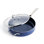 Poêle à sauter anticollante avec couvercle blue diamond 5 qt