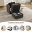 Ensemble de fauteuil et repose-pieds rembourrés avec rangement dissimulé-1219033871