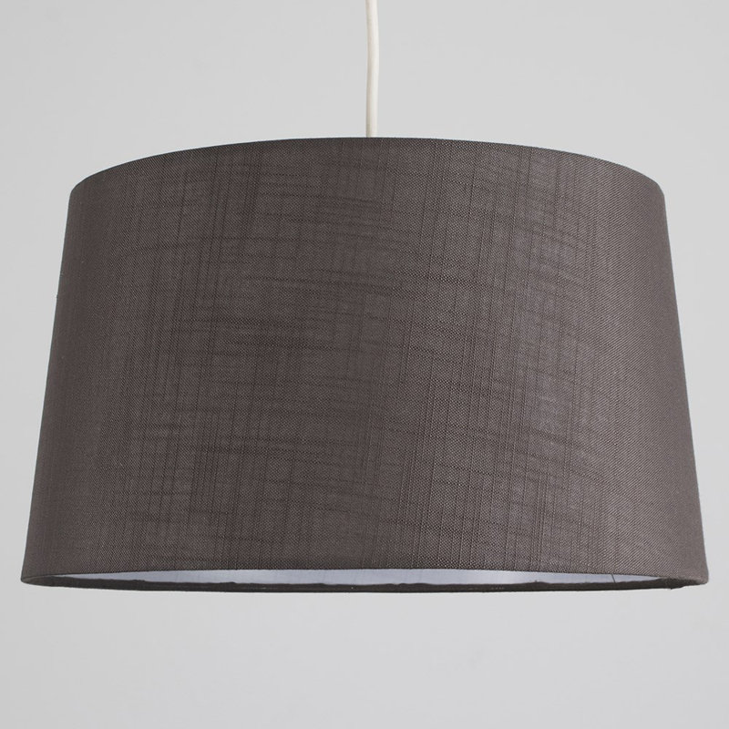 30cm H Cotton Empire Pendant Shade ( Clip On ), No, Dark Grey