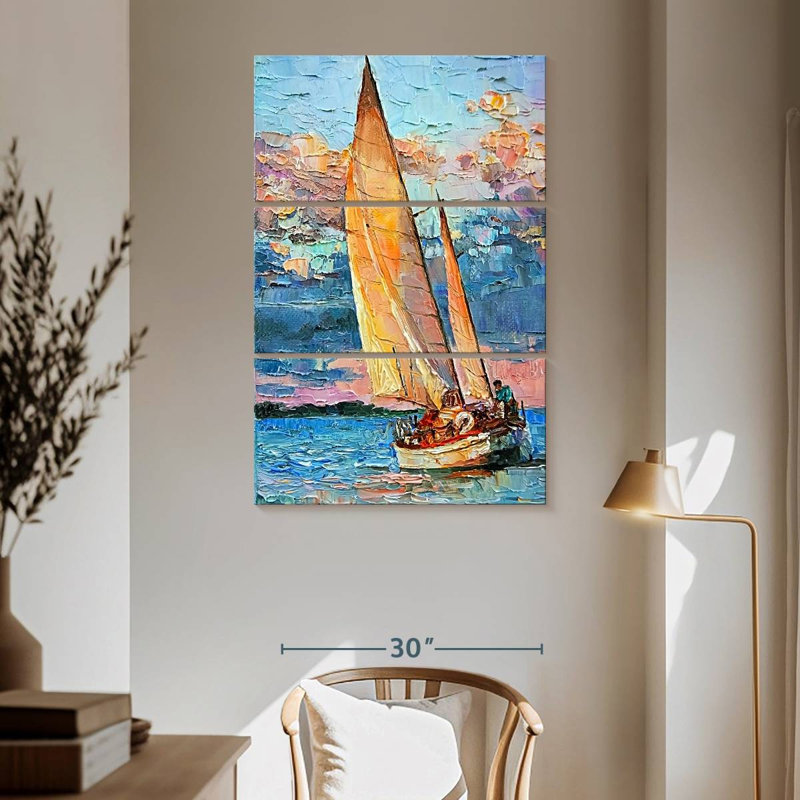 Mehar Sailboat Sunset Cruise, 65" H x 42" W