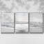 Ensemble de 3 pièces encadrées sur toile «Gentle Tides II»-97793103-97793106