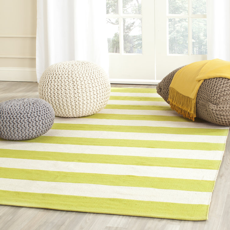Lady Lake Striped Cotton Hand Woven Area Rug