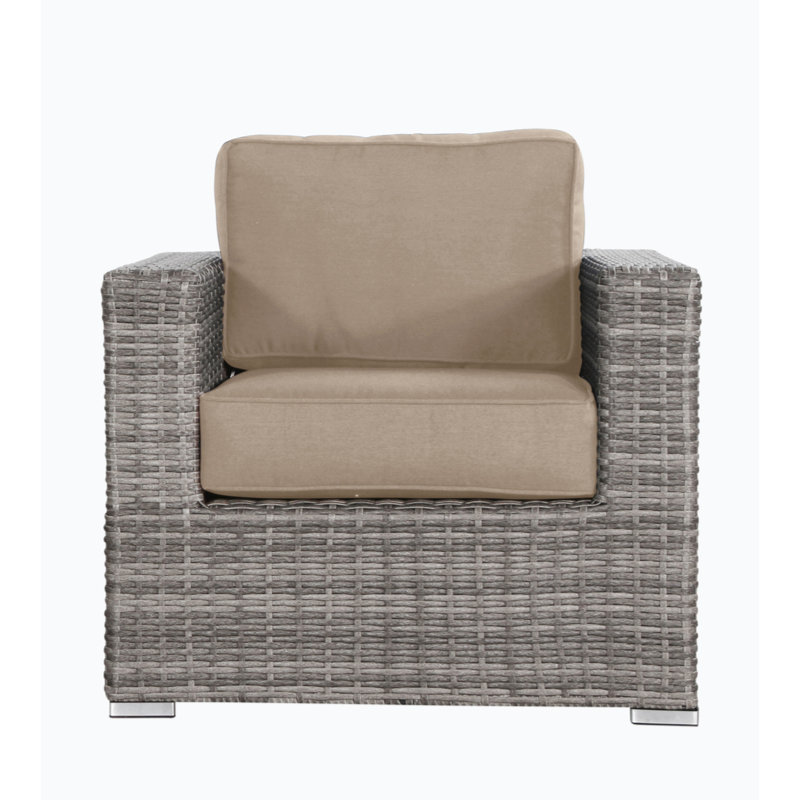Chaise de patio avec coussins Melusi