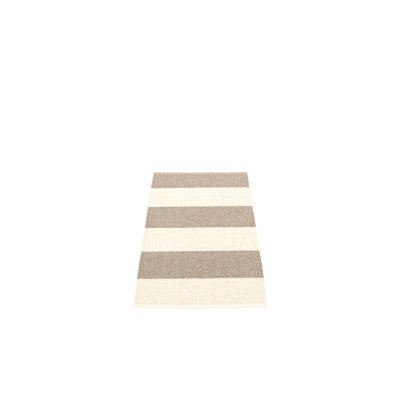 Bob Striped Area Rug in Black/Beige