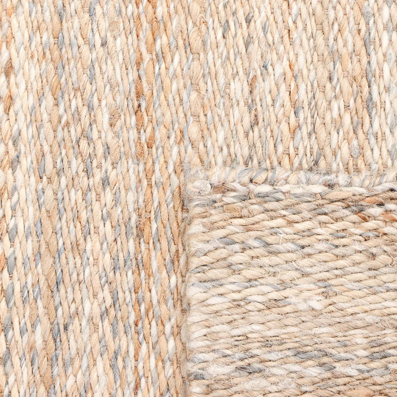 Lee Tencel Geometric Area Rug in Brown, Rectangle 5' x 8'