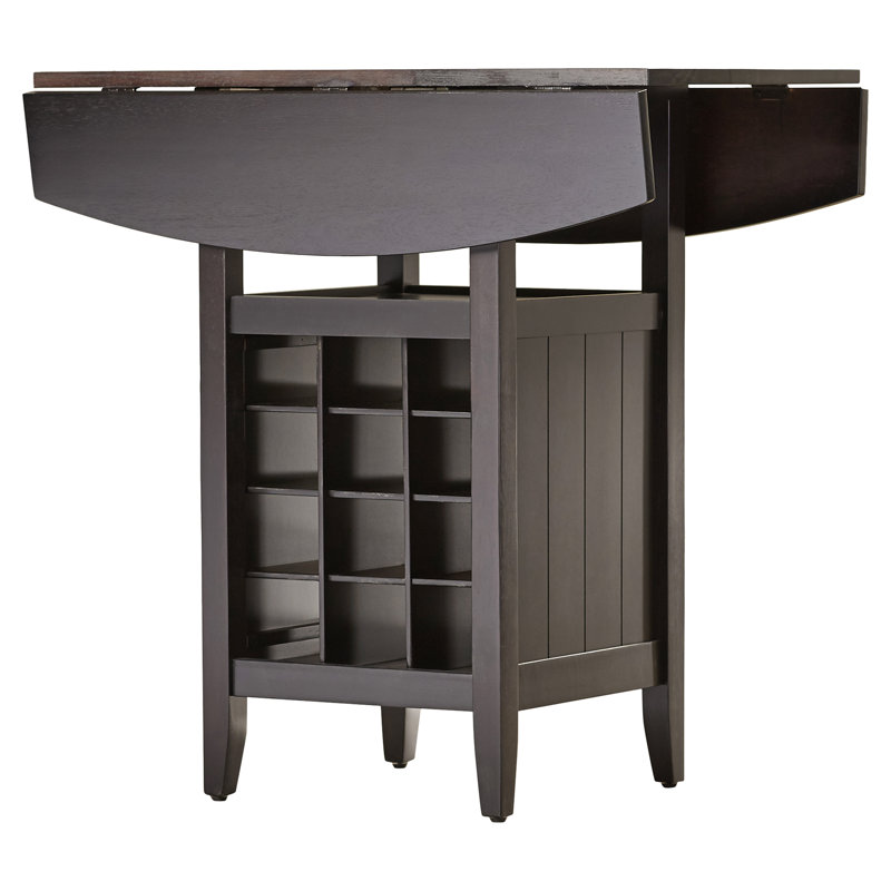 2 - Person Solid Wood Top Four Leg Dining Set, Espresso