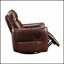 Luxueux fauteuil inclinable pivotant en cuir fleur avec structure en bois massif et mousse haute densité pour un confort ultime-2139973981