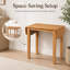 Table de salle à manger extensible en bois moderne et peu encombrante, conception pliable dans des tons de bois naturel, 29-47 pouces pour 2-4 foyers