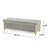 OSGOOD GRAY STORAGE OTTOMAN