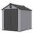 1 6*8Ft Resin Plastic Storage Shed For Backyard Garden Big Spire Tool Storage-119306966