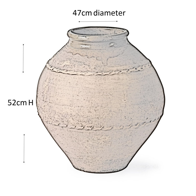 The Mediterranean Collection Handmade Pot Planter, Terracotta