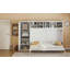 Grand lit escamotable mural avec armoires, grand