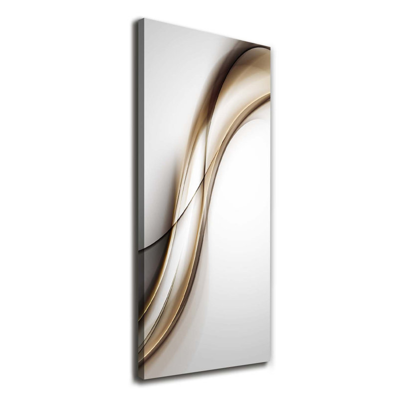 Brown Wave - Wrapped Canvas Print