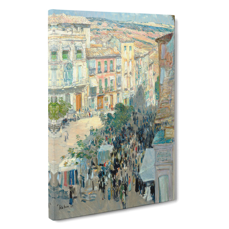 Southern French City by Childe Hassam - Wrapped Canvas Painting, 60cm H x 40cm W x 3cm D