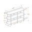 Table d'appoint 3 niveaux avec pieds en métal Darcy