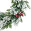 Real Touch Flocked Calloway Fir With Berries Artificial Christmas Wreath - 24" - Unlit