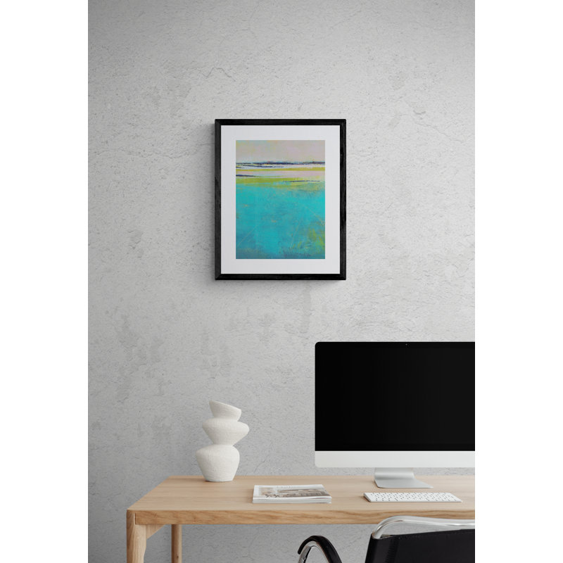 Shallow Time Print by Victoria Primicias, Black Framed Canvas, 32" H x 24" W