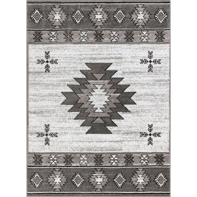  Tapis gris Dulcet, Rectangle 5 pi 3 po x 7 pi 3 po