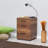 Elegant Nightstand | 100% Melamine Coated Particle Board, Thickness: 0.6 inches | Stylish Storage Solution for Bedroom, Modern Design with Durable Finish