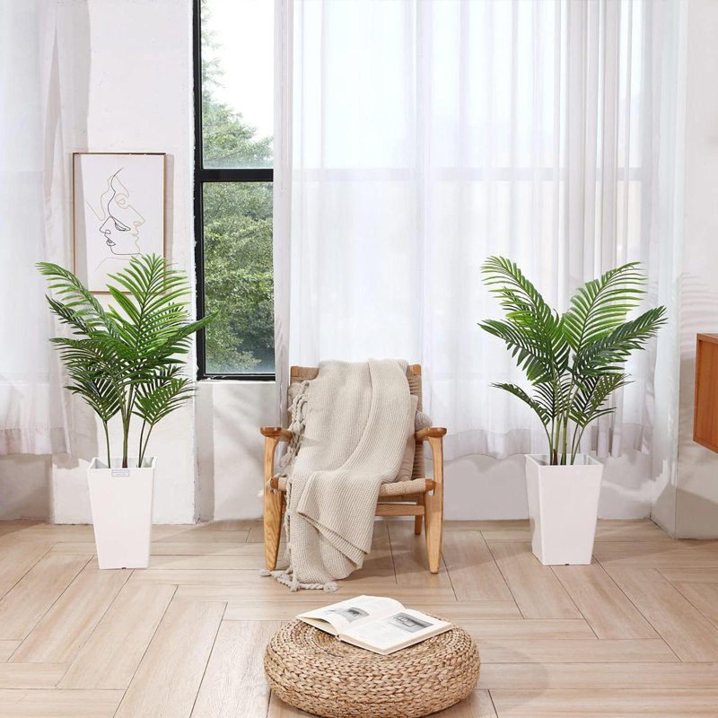 Palmier sagoutier Forest Forest pour bureau, salon, patio, H 62,99 po x l 15,75 po x P 15,75 po