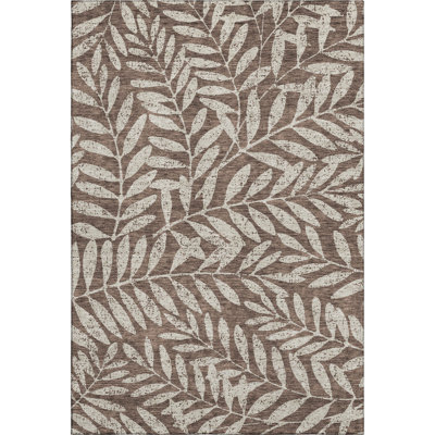 Premium Machine Washable Prisco Brown Rug