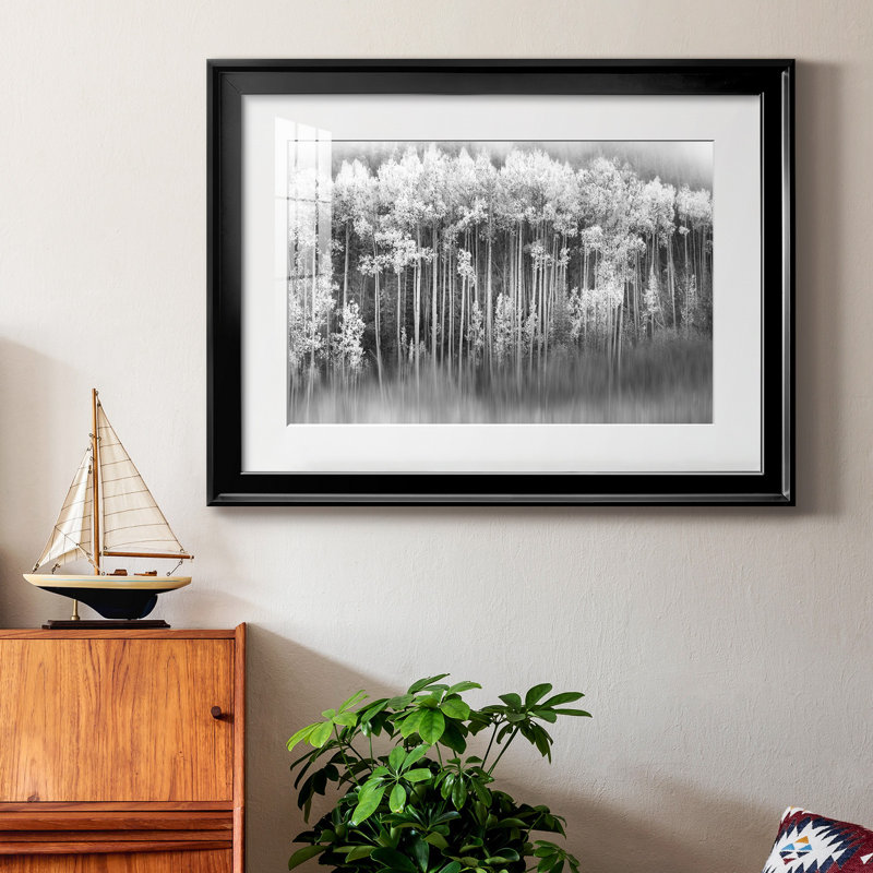 Dreamy Aspen - Photographie avec cadre photo, Noir, H 26,5 po x l 36,5 po x P 1,5 po